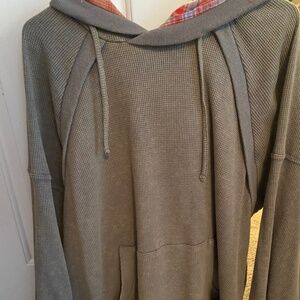 Oversized hooded top